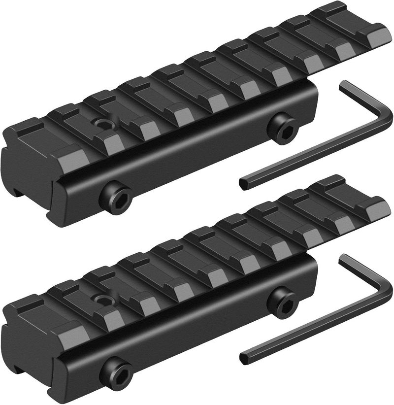 LONSEL Dovetail to Picatinny Rail Adapter 11mm Dovetail to 21mm Picatinny Rail Convert Mount - Low Profile Scope Riser Rail Adaptor - Base Mount 3/8" to 7/8" Converter - Image 1